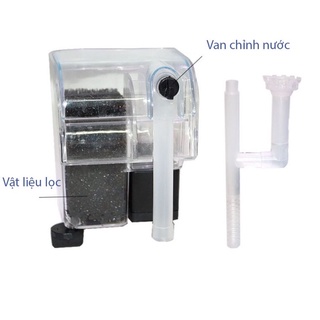 Lọc thác mini kèm lọc váng cho bể cá- lọc bể thuỷ sinh