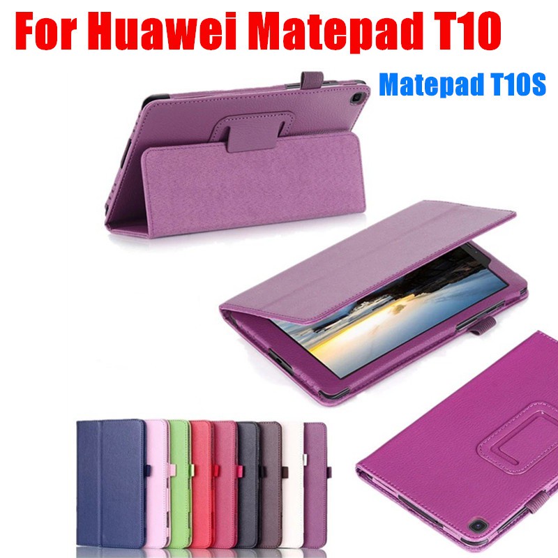 Bao da PU Bao da nắp gập cho Huawei Matepad T10s Case 10.1 AGS3-L09 AGS3-W09 Nắp gập cho Huawei Matepad T10 T 10s