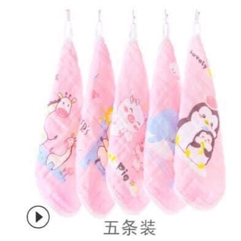 combo 5 khăn xô có móc treo