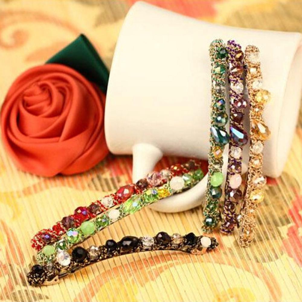 Kẹp Tóc Đính Đá Thanh Lịch Dành Cho Nữ