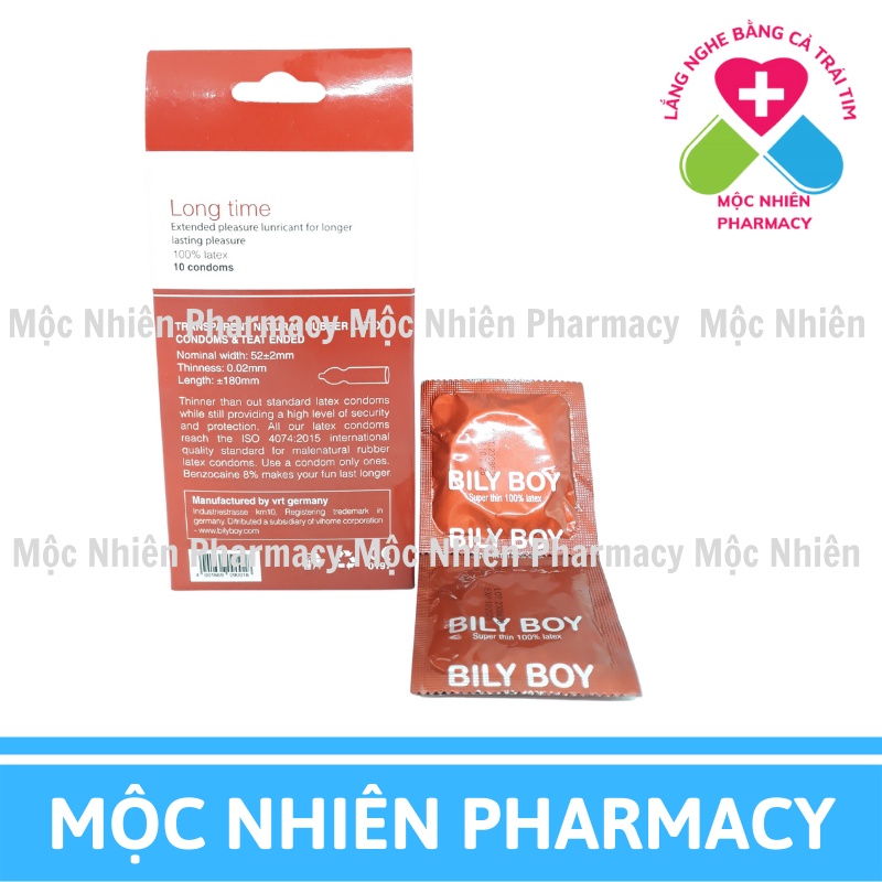 Bao Cao Su Siêu Mỏng Bily Boy, Số 1 Của Đức, Khử Mùi Tối Đa, Co Giãn Linh Hoạt, Kéo Dài Thời Gian, Hộp 10 Chiếc