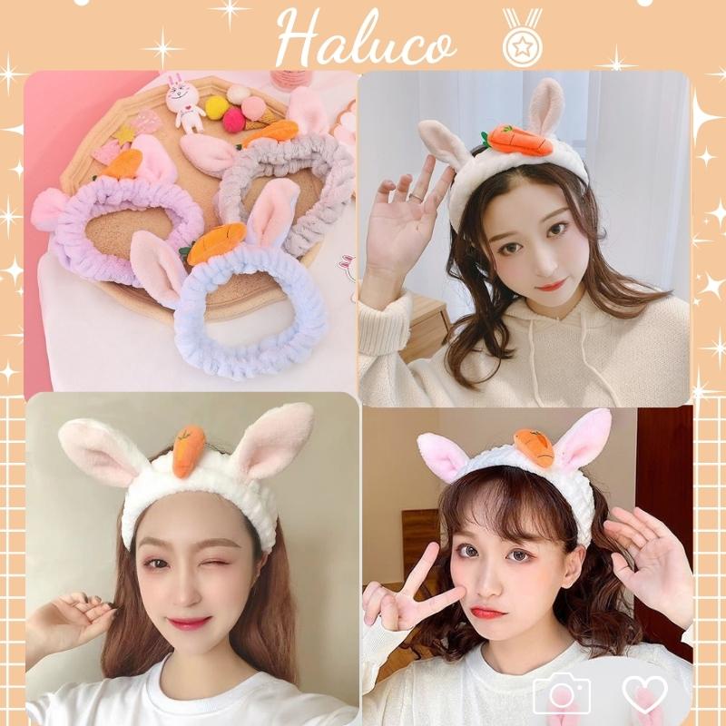 Băng đô Tuban,Băng đô thời trang bờm rửa mặt tai thỏ phong cách Hàn Quốc đáng yêu Haluco.accessories BT04