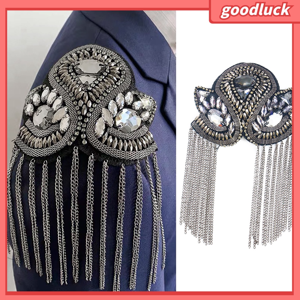 Goodluck| Trâm Cài Áo Đính Đá Phối Tua Rua Thời Trang Cho Nữ