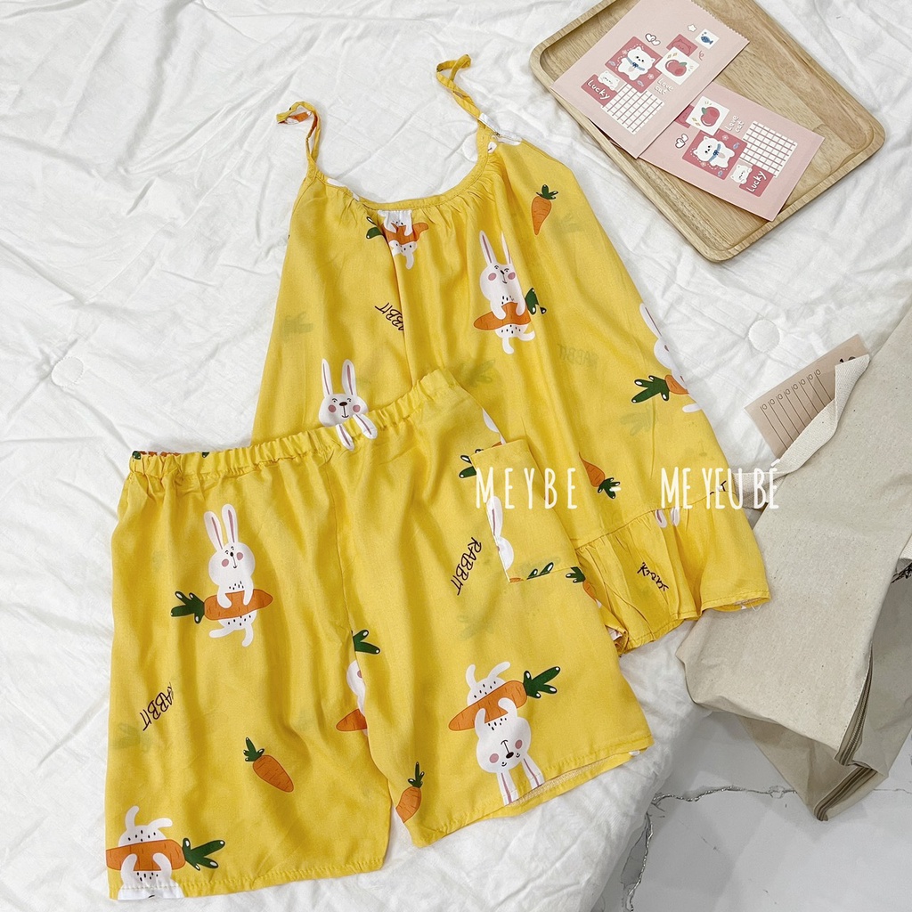 Set Quần Áo Bầu mùa hè vải lanh tole mềm mịn mát freesize 65kg MEYBE