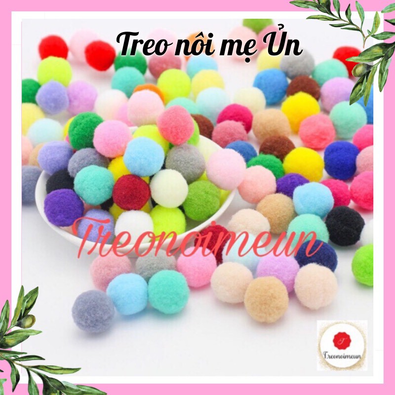 [ SIÊU RẺ] HẠT pom pom CAO CẤP 2cm 25k/50 CHỌN MÀU