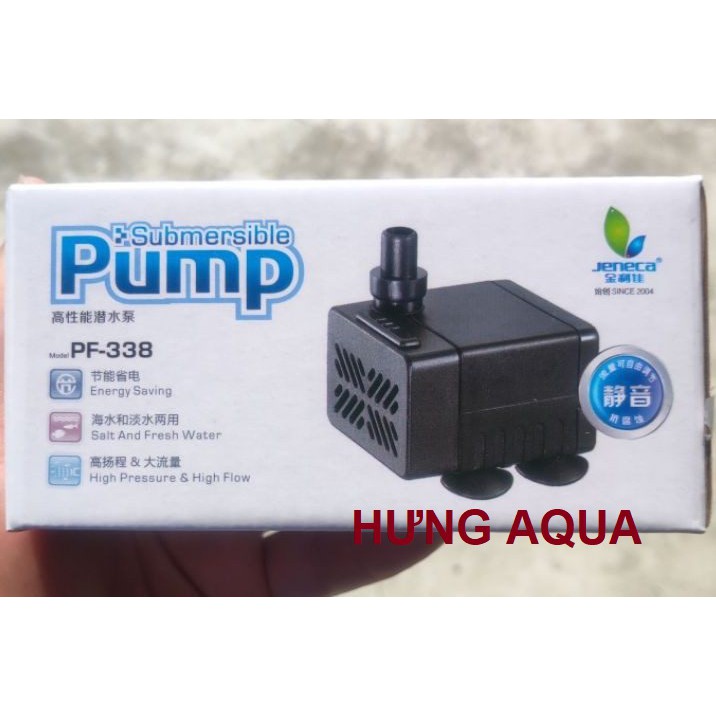 Bơm chìm mini - máy bơm nước hồ thủy sinh, bể cá mini, hòn non bộ, tiểu cảnh Jeneca PF-628 7W tiết kiệm điện
