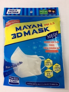 KHẨU TRANG MAYAN TÚI 5 CHIẾC FREESIZE