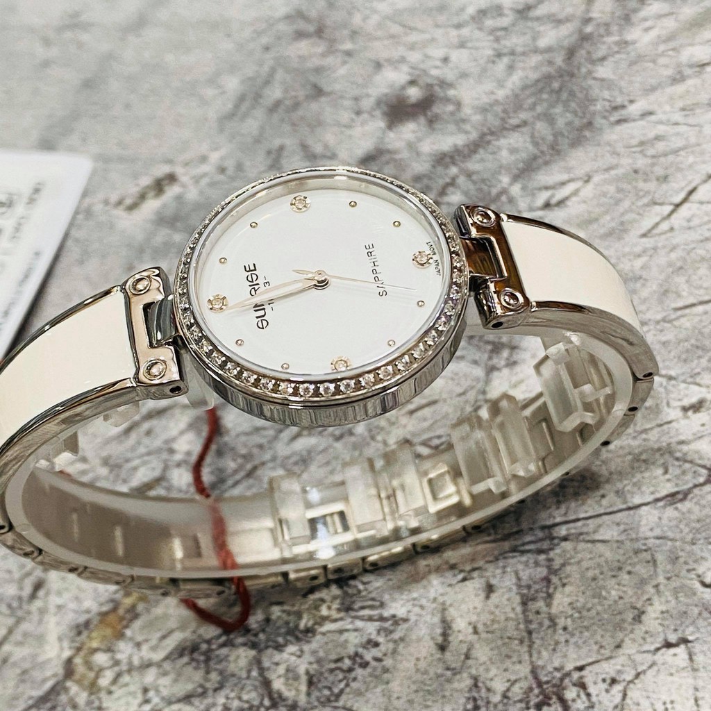 Đồng hồ Sunrise nữ chính hãng Nhật bản L9991AA.D.T - kính saphire - đá Swarovski - b