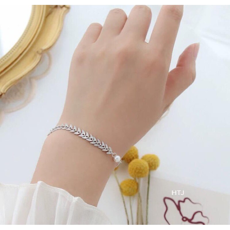 LẮC TAY HÌNH LÁ CHO NỮ BẠC TA