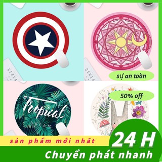 Nghệ thuật in chuột tấm lót chuột hoa văn dễ thương bàn di chuột chống trượt tấm lót chuột tròn văn phòng trang chủ tấm lót chuột cao su
