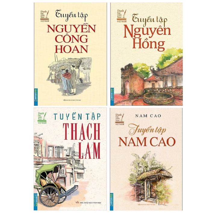 Sách - Combo 4 cuốn Tuyển Tập Nam Cao mềm , Tuyển tập Thạch Lam, Tuyển tập Nguyễn Công Hoan, Tuyển tập Nguyên Hồng