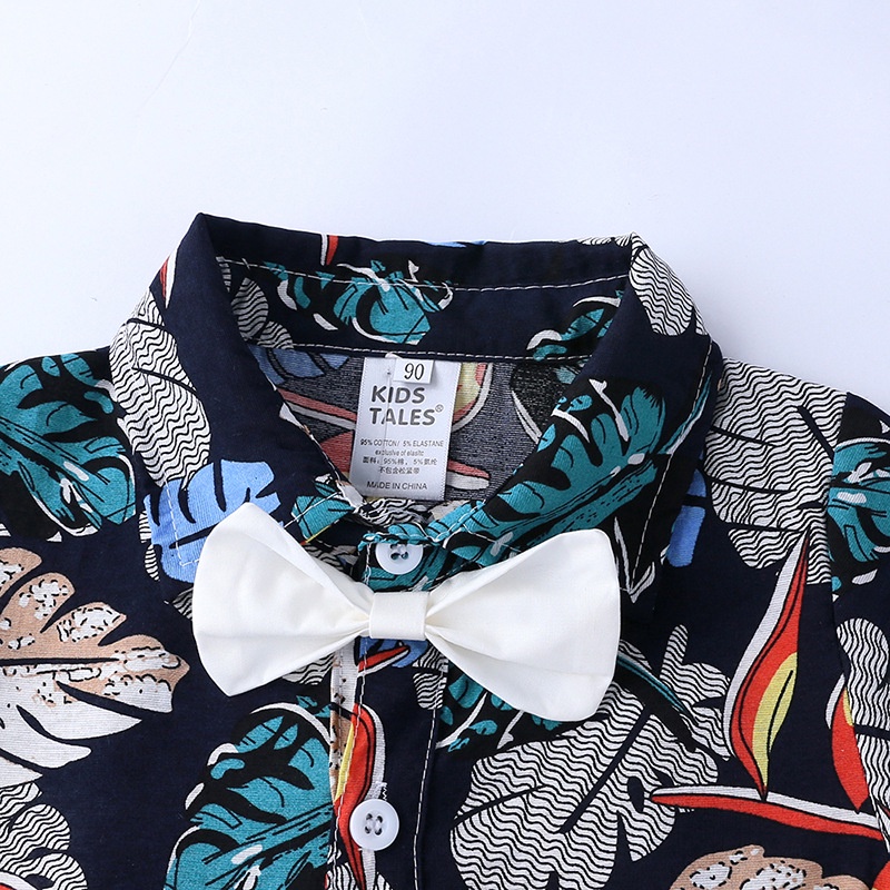 Jumpsuit Tay Ngắn Với Cổ Áo Polo Được Làm Từ Chất Liệu Cotton Dùng Cho Bé Trai Từ 9-24 Tháng Tuổi