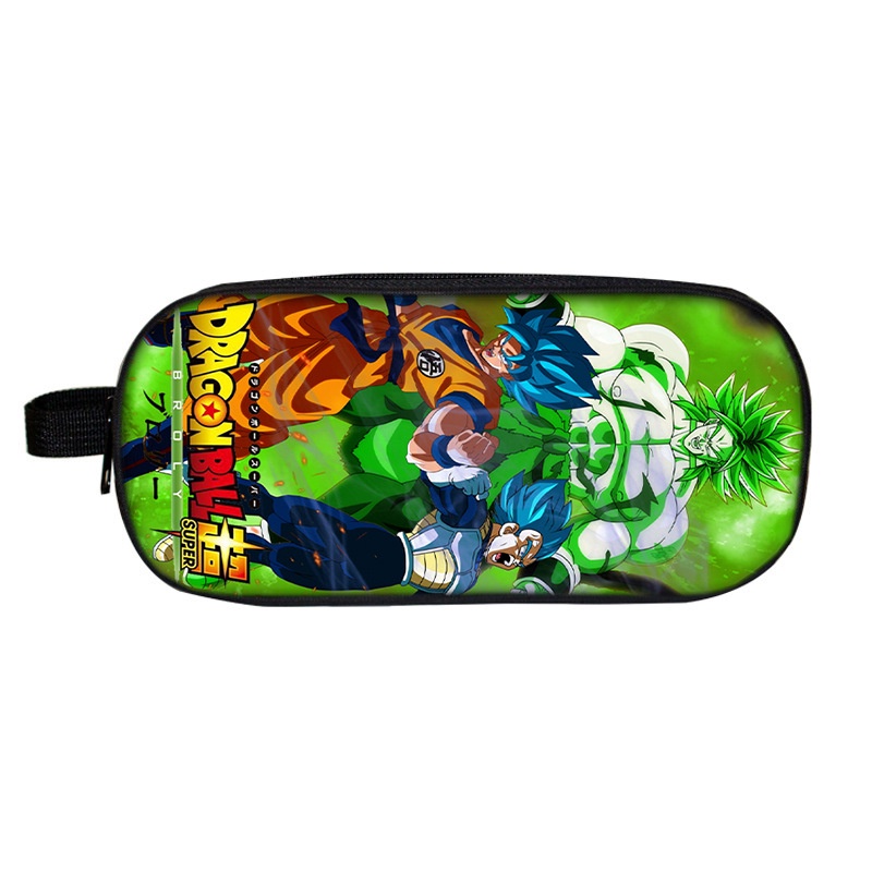 Túi Đựng Bút Hai Ngăn Sức Chứa Lớn In Hình Son Goku Hoạt Hình Hàng Mới Và Trung Học