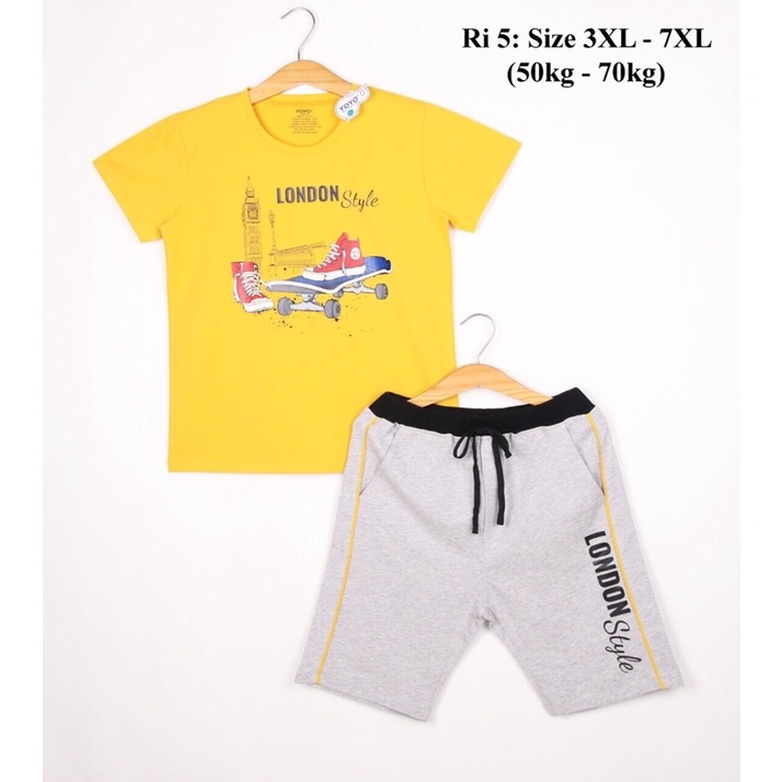 Bộ thun Yoyo bé trai Size đại cồ