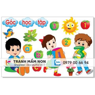 Decal mầm non- góc học tập Khổ to 127×80