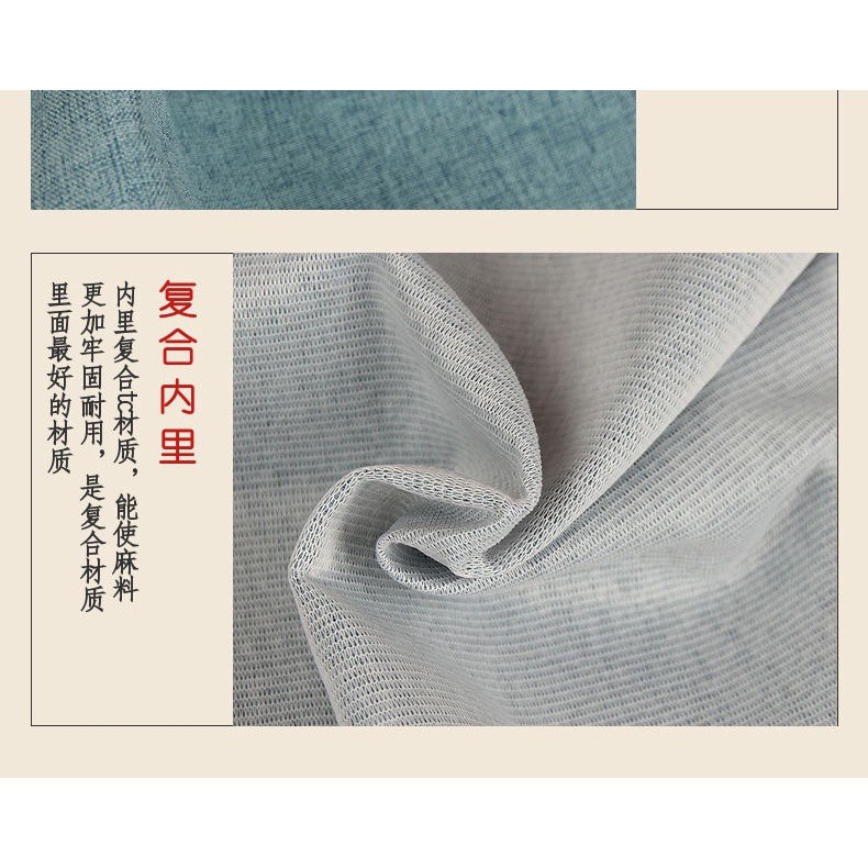 Đệm Lót Ghế Ngồi Hình Tròn Bằng Vải Lanh Chống Trượt Phong Cách Trung Hoa Có Thể Tháo Gỡ Và Giặt Rửa