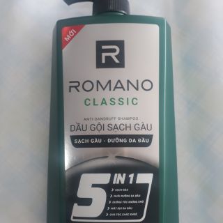 DẦU GỘI ROMANO CLASSIC SẠCH GÀU 5 IN 1 (650g)