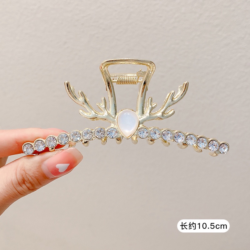 Kẹp TóC HìNh Hoa HồNg ĐíNh Kim Cương NgọC Trai Giả ThờI Trang Cho Nữ