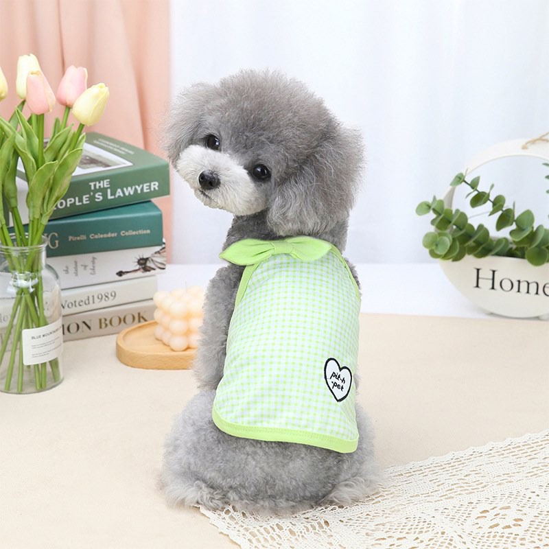 áo 2 dây pith pet cho chó mèo - thời trang