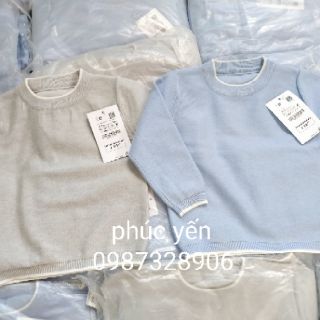 ÁO LEN TRƠN ZARA DÁNG BASIC BÉ TRAI SIÊU XỊN MỊN