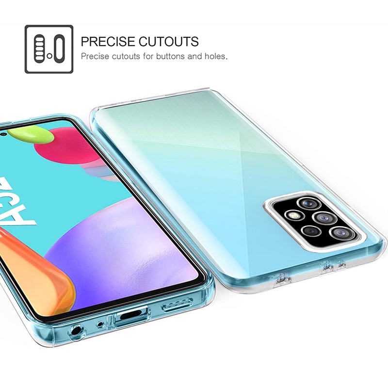 Ốp Điện Thoại PC TPU Hai Mặt Bảo Vệ 360 Độ Cho Samsung A13 A73 A53 A22 A52 A52S A72 A32 A12 A42 M51 M32 M31S M31 M30S M21 M42 M12