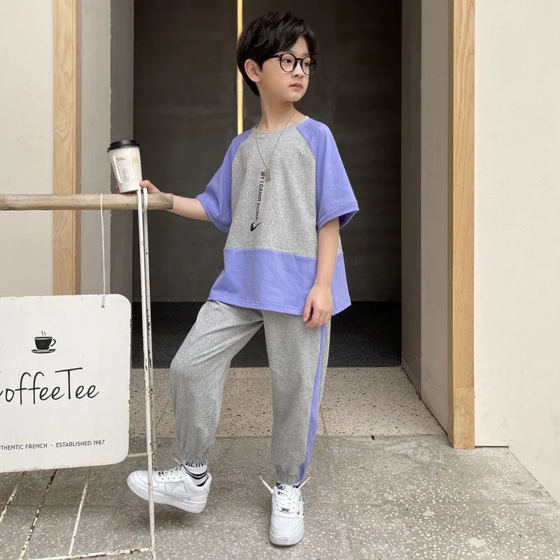 Set 2 Món Áo Thun + Quần Short Thời Trang Cho Bé Trai Từ 3-4 - 5-6 - 7-8 - 9-10 - 11-12 - 13-14 - 15 Tuổi