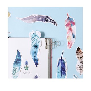 Bookmark Lông vũ - Mèo cute - Jungle - Cô đơn Life