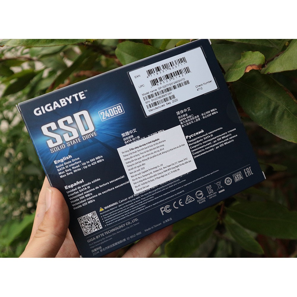 Ổ cứng SSD Gigabyte 120GB 240GB 500GB SATA 3 chính hãng