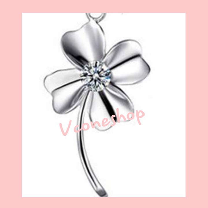 Dây chuyền tứ diệp thảo bạc vòng cổ thiết kế thời trang mới lạ độc đáo