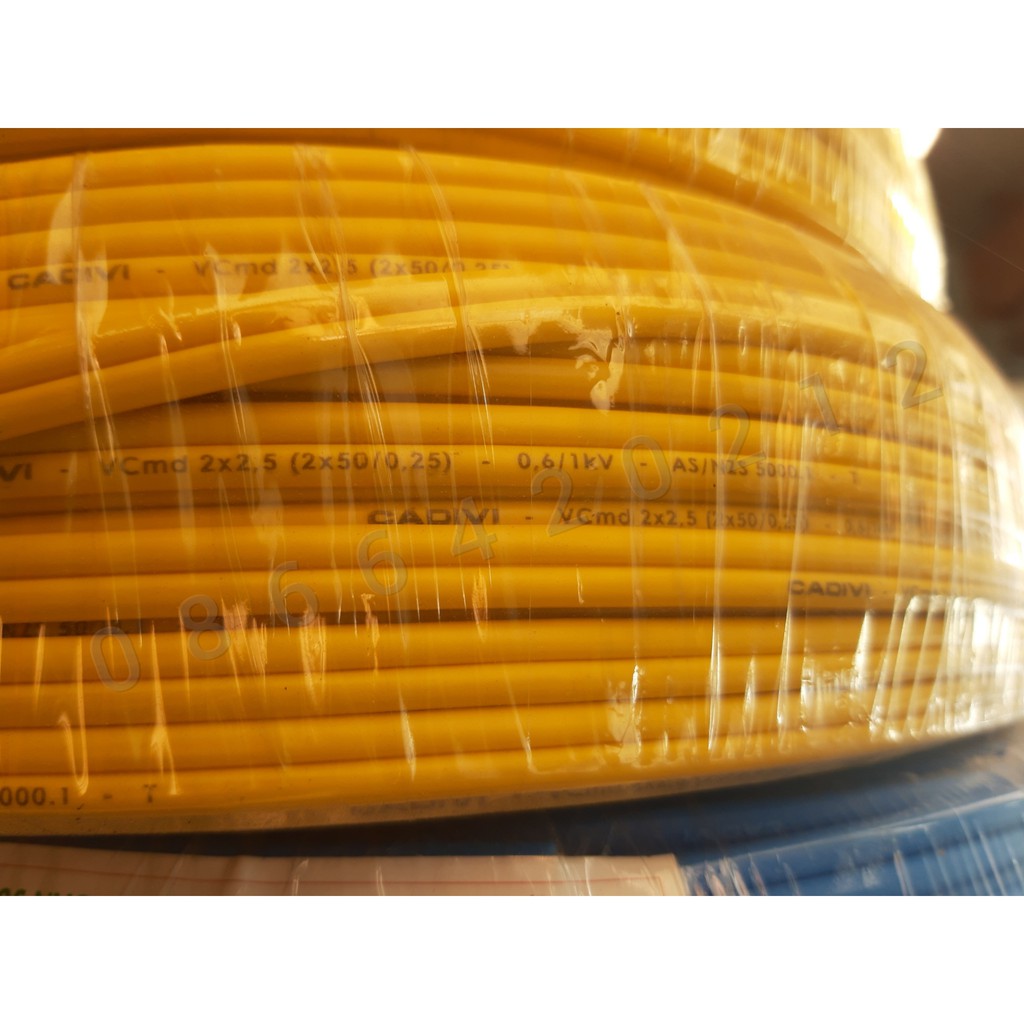 Dây điện Cadivi VCmd 2x2.5 - 0,6/1kV