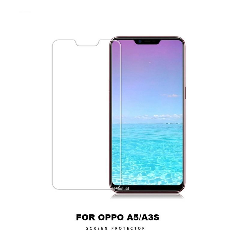 KÍNH CƯỜNG LỰC OPPO A3S/ OPPO F7 trong suốt cao cấp, tặng giấy lau màn hình