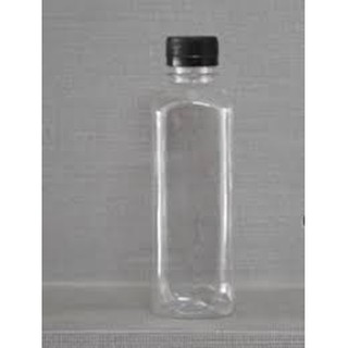 Chai nhựa vuông 330ml đựng nguyên liệu đựng trà sữa đựng keo trong