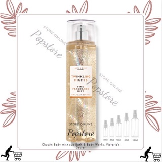 Xịt thơm body mist Bath And Body Works Twinkling Nights