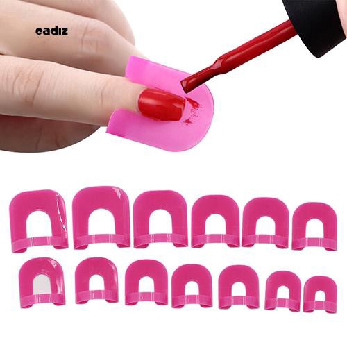 [Hàng mới về] Set 26 khuôn sơn móng chống tràn + miếng dán móng 2 mặt tiện dụng