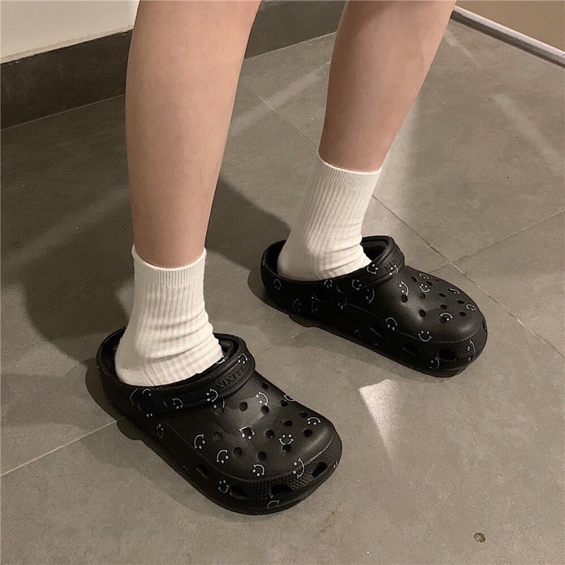 DÉP CROSS UNISEX HÌNH MẶT CƯỜI