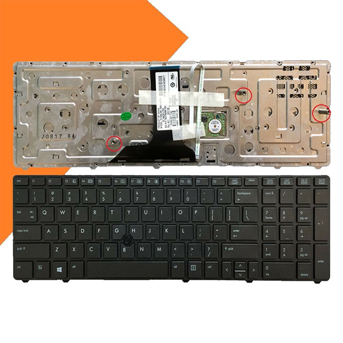 Bàn phím laptop HP Elitebook 8760p 8770p 8760w 8770w CÓ KHUNG