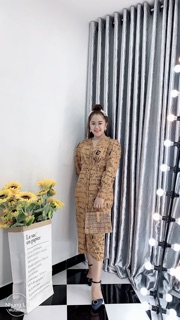 Bigsize Đầm chữ buộc eo bigsize