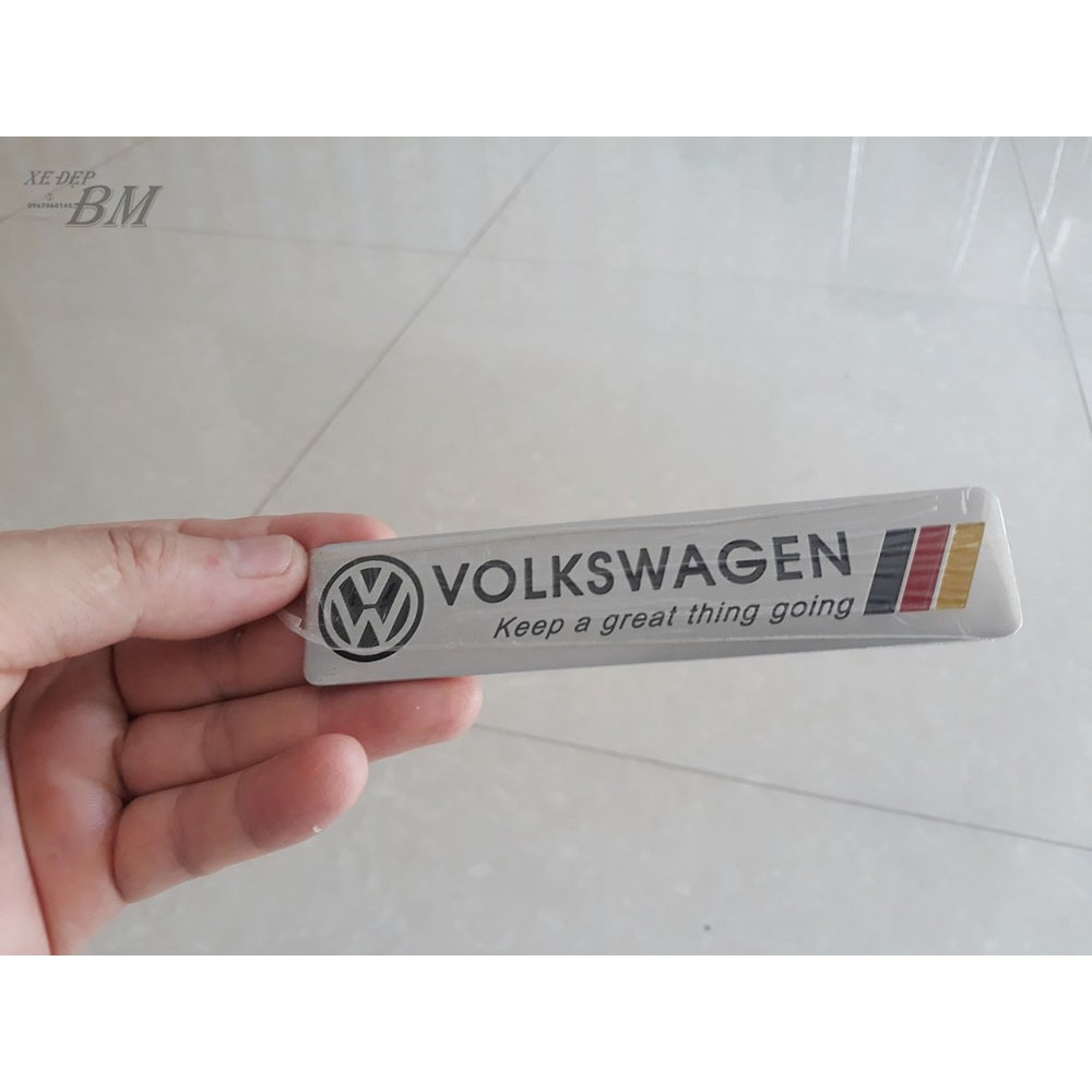 Miếng dán bằng kim loại hình logo cho xe Volkswagen