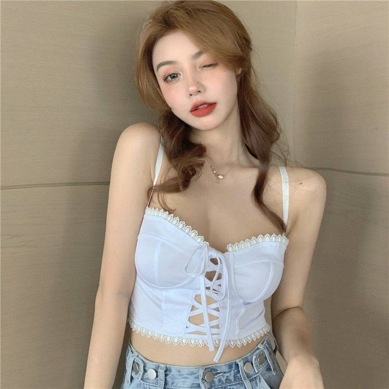 Áo Hai Dây Phối Ren Thiết Kế Quyến Rũ Thời Trang