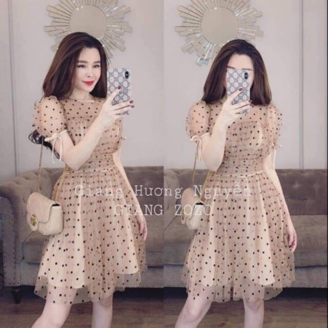 VÁY CHẤM BI TIỂU THƯ CỰC XINH NHIỀU MÀU (kèm ảnh thật)