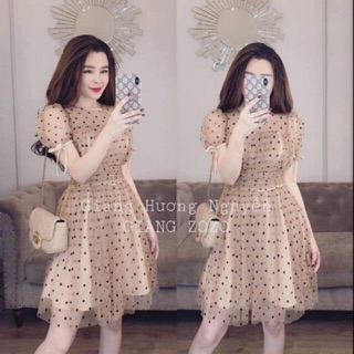 VÁY CHẤM BI TIỂU THƯ CỰC XINH NHIỀU MÀU (kèm ảnh thật)