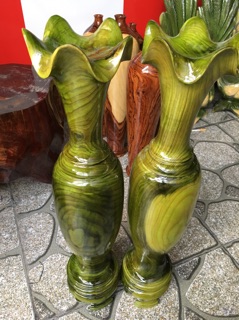 1 cặp duy nhất bình cổ đổi màu 