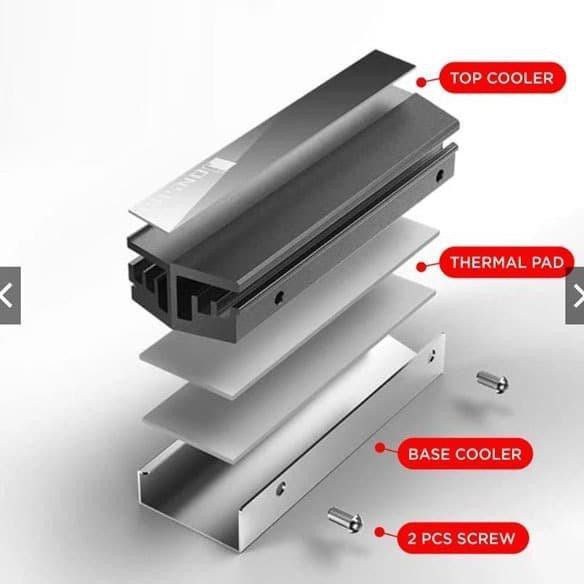 Bộ Tản Nhiệt Làm Mát Ssd Jonsbo M.2 Xám - M.2 | BigBuy360 - bigbuy360.vn
