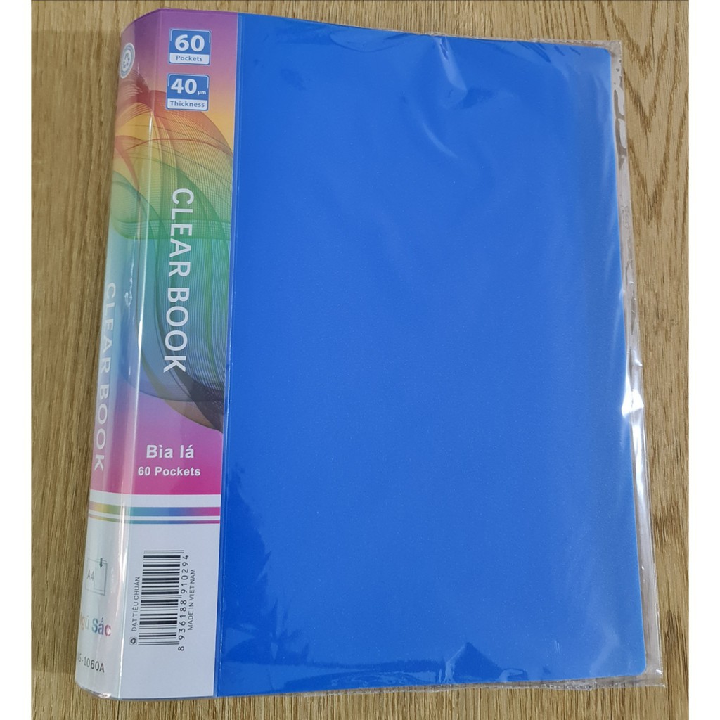 Bìa Nhựa 60 Lá Ngũ Sắc