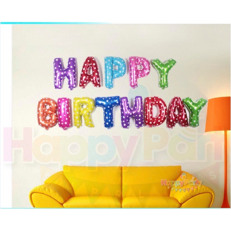 Set bóng bay Happy Birthday - cực nhiều mẫu