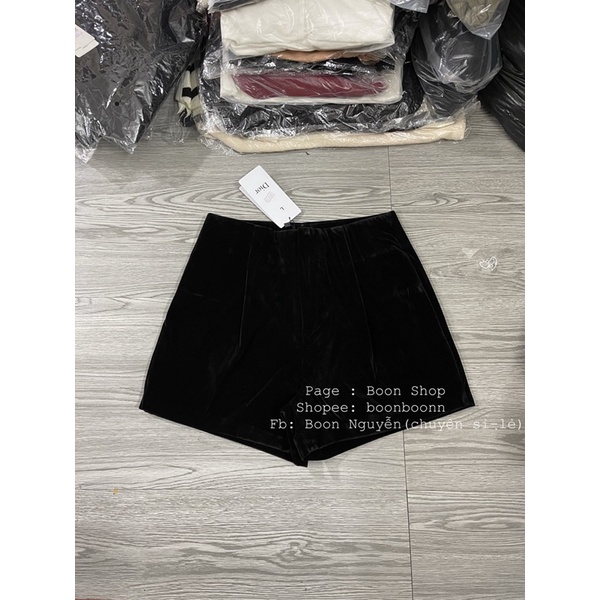 QUẦN SHORT NHUNG DÁNG ÔM TÔN DÁNG CHẤT ĐẸP MS14492