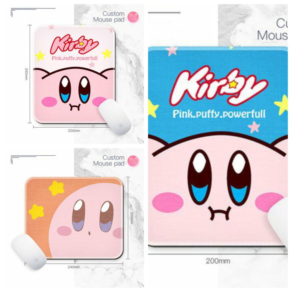 Miếng di chuột in hình KIRBY anime chibi miếng kê chuột miếng lót chuột dễ thương tiện lợi