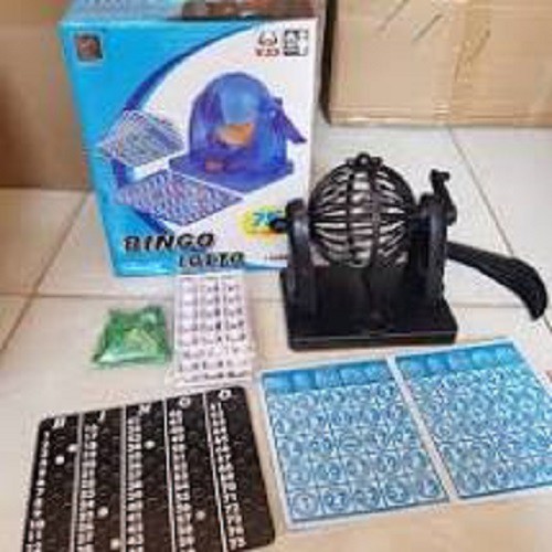 BỘ ĐỒ CHƠI LỒNG QUAY LÔ TÔ 75 SỐ BINGO