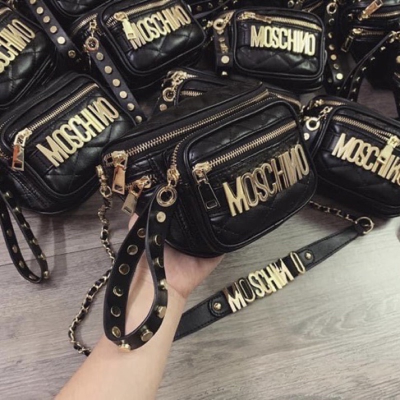 [Freeship 50k] Túi đeo chéo nữ, Túi đeo bụng Moschino thời trang phong cách trẻ trung ❣️ (cam kết hàng chuẩn ảnh)