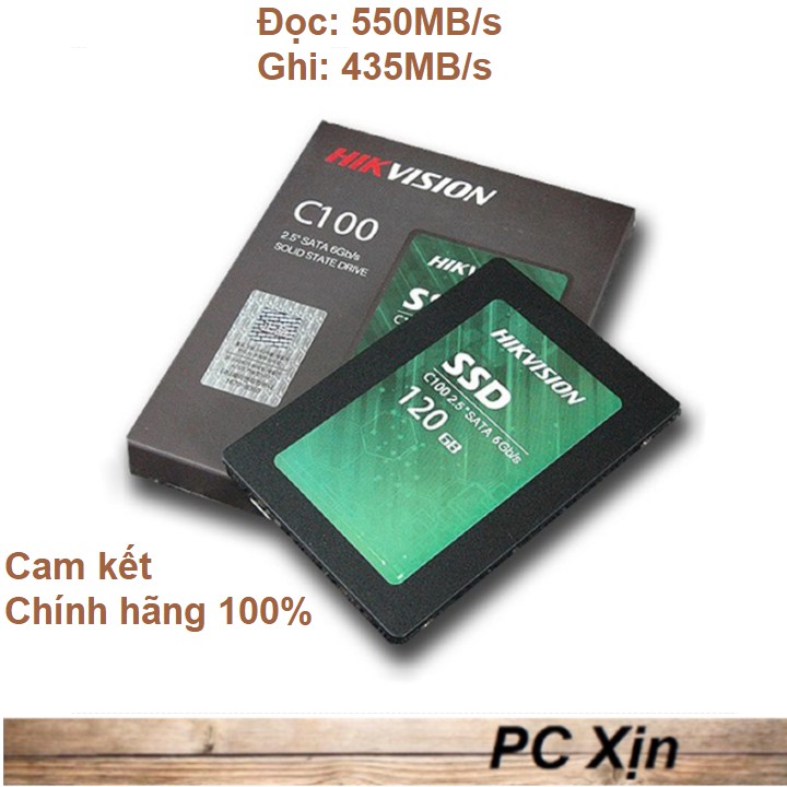 Ổ CỨNG SSD Hikvision 120Gb,240GB C100 Sata 3 - Chính Hãng
